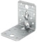 Alberts 861674 Winkelverbinder | mit Sicke und Fixierkralle zum Einschlagen | sendzimirverzinkt | 70 x 70 x 55 mm | 25er Set