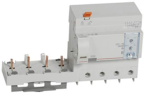 Bloc différentiel adaptable DX3 4P 400V~ - 63A - typeF réglable - pour disj 1,5 module/pôle