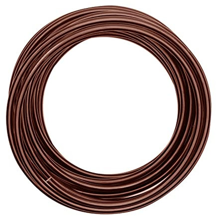 Vaessen Creative Aluminiumdraht, x 10 m, Aluminium Wire, Basteldraht, Dekodraht, Floristikdraht Aludraht Schmuck 5mm | Biegsam Schmuckdraht Schokolade braun, 1000 x 0.5 x 0.5 cm