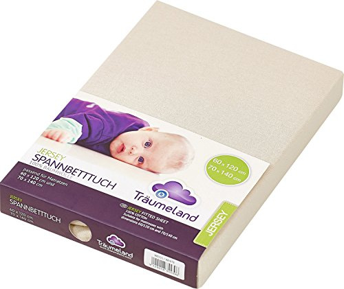Träumeland Spannbetttuch Jersey beige 40x90