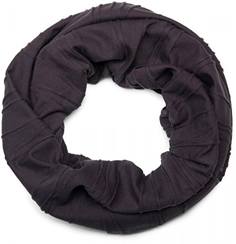 styleBREAKER écharpe tubulaire classique plissée, unisexe 01018082, couleur:Anthracite