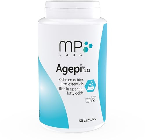 MP Labo Agepi® Omega 3 für Hunde und Katzen - Reich an Essenziellen Fettsäuren (60 Kapseln)