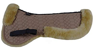 Engel Reitsport | SAKIS2 | Sattelkissen mit echtem Merino Lammfell | mit Fellrand vorne und hinten |
