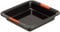 Le Creuset Molde antiadherente cuadrado, 23 x 23 x 5 cm, resistente a ácidos, revestimiento de acero al carbono, Gris/Naranja, 94100929000000