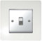 Focus Plastics SINGLE LIGHT SWITCH SOCKET COLOURED ACRYLIC SURROUND FINGER PLATE - BUY 2 GET EXTRA 1 FREE (10 COLOURS) (White)