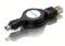 Philips 2.0 USB Extension Cable A Male to MiniB Male with Roll-Up Function Black