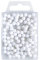 Wedo 56100 Markierungsnadeln Rundkopfnadeln, Nadellänge 16 mm, Kopfdurchmesser 6 mm, 100 Stück, Weiß