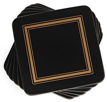 Pimpernel Untersetzer - Classic Black - 6er Satz
