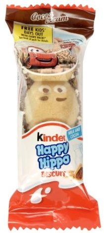 KINDER HAPPY HIPPO COCOA 20.7g BAR. BOX OF 28