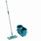 Leifheit Clean Twist M Set Scopa Lavapavimenti E Secchio, Panno Pavimenti con Meccanismo di Rotazione E Tecnologia di Centrifuga
