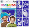Snazaroo Schmink Schablonen Set Abenteuer - Jungen, 6 wiederverwendbare Acryl Schablonen