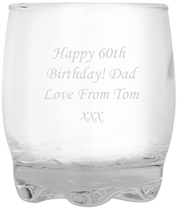 Personalised Stern Whisky Glass - A Lovely Gift For 40th Birthday, 50th Birthday, 80th Birthday, 30th Birthday - Personalised For Free