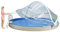SAXONICA Oval Pool Überdachung Cabrio Dome 623 x 360 cm Dach Abdeckung Poolabdeckung