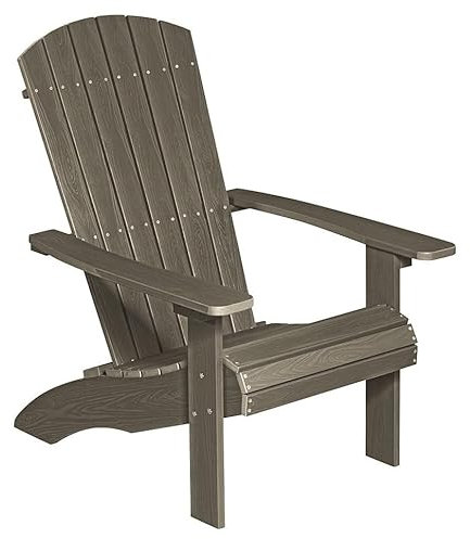 NEG Design Adirondack Stuhl Marcy (braungrau) Westport-Chair Sessel täuschend echte Holzoptik, wetterfest, UV- und farbbeständig