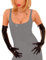 Anita Berg AB4056Z lange Latex-Handschuhe 66 cm oberarmlang mit Reißverschluss, XL schwarz
