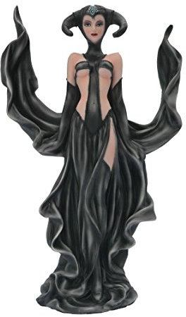 Osiris Trading UK Dekofigur / Statue, Motiv: schwarze Königin, Malefic in schwarzem Kleid