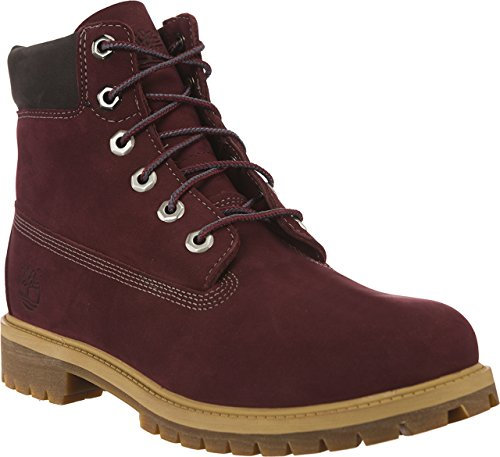 Timberland Stivali da donna 6 pollici premium impermeabili, Dark Port, 38 EU