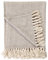 EHC Large Natural Cotton Two Tone Herringbone Sofa Arm Chair Bedspread Settee Throw - 150 x 200cm