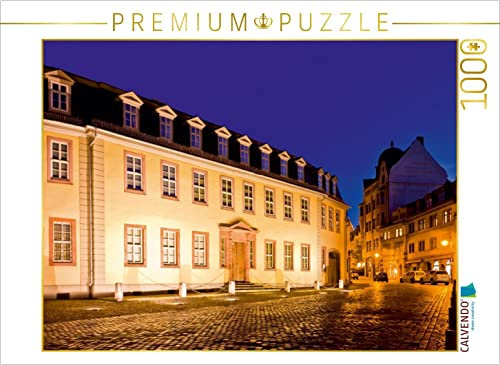 CALVENDO Puzzle Goethes Wohnhaus mit Nationalmuseum in Weimar 1000 Teile Puzzle quer | Lege-Größe cm Foto-Puzzle für glückliche Stunden