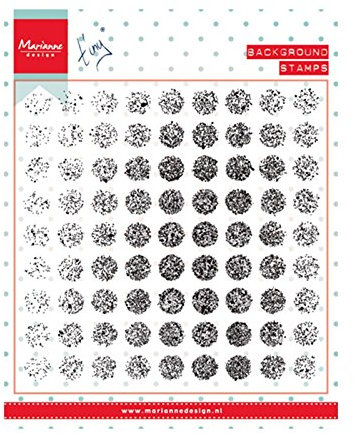 Marianne Design CS0977 Transparente Stempel Tiny's Verwitterte Dots, Silikon, 14.0 x 17.5 x 0.5 cm