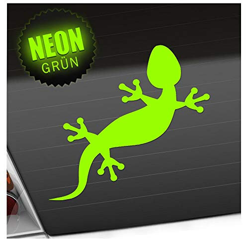 Kiwistar - Autoaufkleber - Gecko - Heckscheibenaufkleber Auto Aufkleber wetterfest für Kfz LKW Mofa Truck - Sticker außen selbstklebend Tuning Zubehör für Fenster Fahrzeug Scheibe
