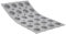 De Buyer - Plaque de 24 mini Demi-sphères ELASTOMOULE en mousse de silicone - 29 x 19,3 cm, diamètre 3 cm -, Gris