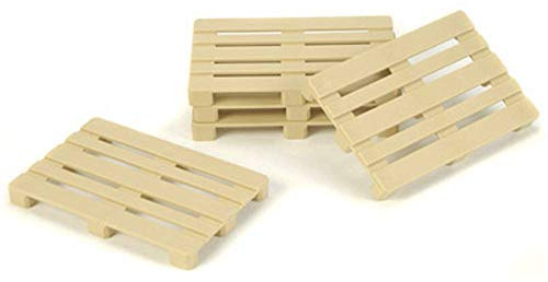 Carson 500907049 1:14 Euro-Paletten Satz (5) Kunst./Beige - Modellbauzubehör, Truck Modellbau, RC Fahrzeug, RC Zubehör, Zubehör für Truck Modellbau