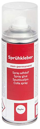 Rayher Hobby 3401400 Sprühkleber, non-permanent, Dose 200 ml