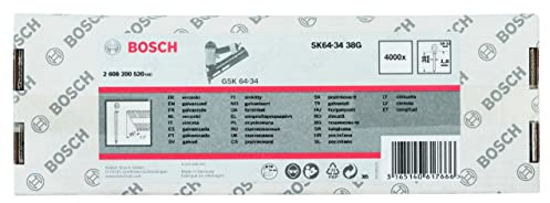 Bosch 4000x DA Stauchkopfnagel, 34° 1.8/15g (38 mm, Kompatibel mit GNH 18V-64 MD Professional, Zubehör für Nagler)