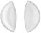 Sodacoda Silikon BH Einlagen - Sichelförmige Push-Up Einlagen BH, Bikini 180g/Paar - Transparent