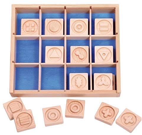 Unbekannt Holzkiste für PanTastino / Aufbewahrungskiste passend für die Pantastino-Scheiben (Lieferung ohne Steine) 30 x 35 x 6,5 cm