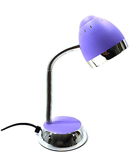 Dapo Schreibtischleuchte Tisch-Leuchte-Lampe TOM violett, verstellbar, H: bis 36 cm, Fassung E14, max. 40W, Nachttisch-Kinder-Arbeits-Leuchte-Lampe