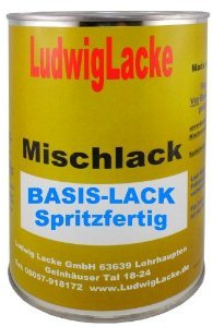 LudwigLacke Basislack für Seat Reflexsilver Farbcode LA7W Baujahr 2003-2013 Metalliclack 0,5 Liter Basislack spritzfertig