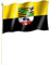 Stockflagge/Stockfahne SACHSEN-ANHALT Flagge/Fahne ca. 30 x 45 cm mit ca. 60cm Stab/Stock