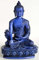 BUDDHAFIGUREN/Billy Held Medizinbuddha Buddha Statue, Resin, Blau, 20 cm