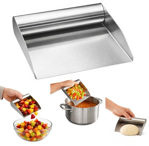 HIC Harold Import 18/8 Stainless Steel Food Scoop, 6-Inch