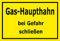 Melis-Folienwerkstatt Aufkleber – Gas-Haupthahn - 15x10cm – S00070-082-C -20 VAR