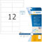 HERMA 4682 Wetterfeste Folienetiketten transparent, 25 Blatt, 97 x 42,3 mm, 12 pro A4 Bogen, 300 Stück, selbstklebend, bedruckbar, matt, blanko Klebeetiketten Aufkleber aus Folie, durchsichtig