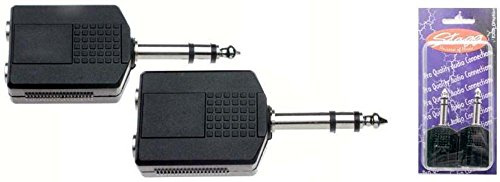 Stagg AC-PMS2PFH Stereo Stecker mit Dual Buchse (2-er Pack)