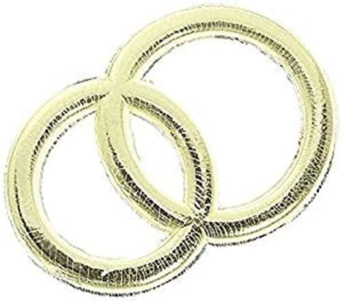 KnorrPrandell 8306206 Wachs-Eheringe, 32 mm, gold