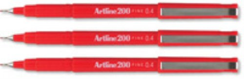 Artline 200 rot 12Stück (E) Feinschreiber