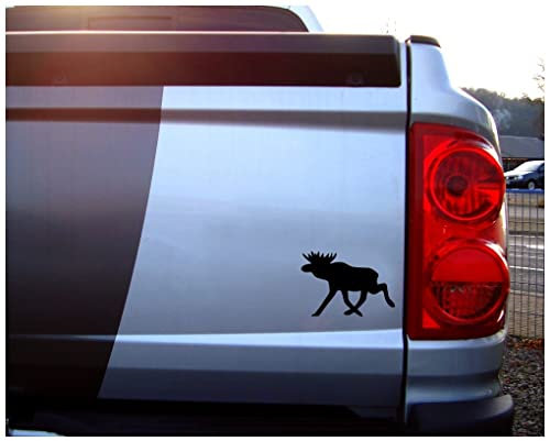 Samunshi® Schwedischer Elch Aufkleber Elchaufkleber 10 x 7cm schwarz
