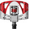 MALLET 3 Pedale Brut-rot / rote Feder
