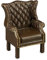 Reutter Porzellan Chippendale Sessel, Miniatur, Weiß, Holz, Wohnzimmer, Entspannen