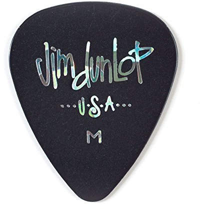 Jim Dunlop 483P03MD Classic Guitar Pick Player Pack - Black (Pack of 12)