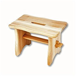 Holz Fußbank 40 x 22 x 20 cm Fußhocker Hocker Schemel Fußstuhl Fußschemel