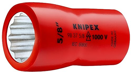 KNIPEX 12-Point Socket with Internal Square 3/8 42 mm, 98 37 5/16