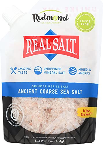 One 16-Ounce Real Salt Coarse Sea Salt Pouch