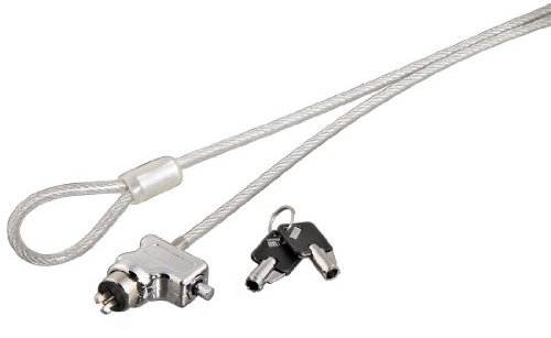 Hama Câble Antivol pour Ordinateur Portable PC ou Ecran à Clé (Cable de sécurité pour PC, avec 2 Clés, 1.80m, Acier)