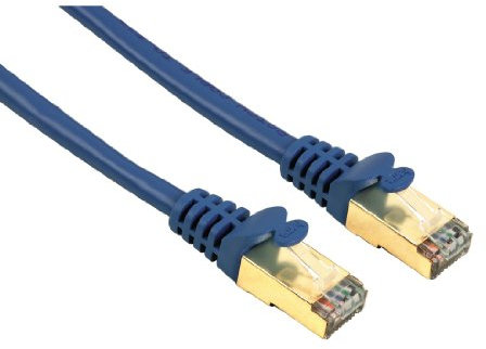 Hama geschirmtes CAT 5e-Patchkabel, STP, 0,25 m blau
